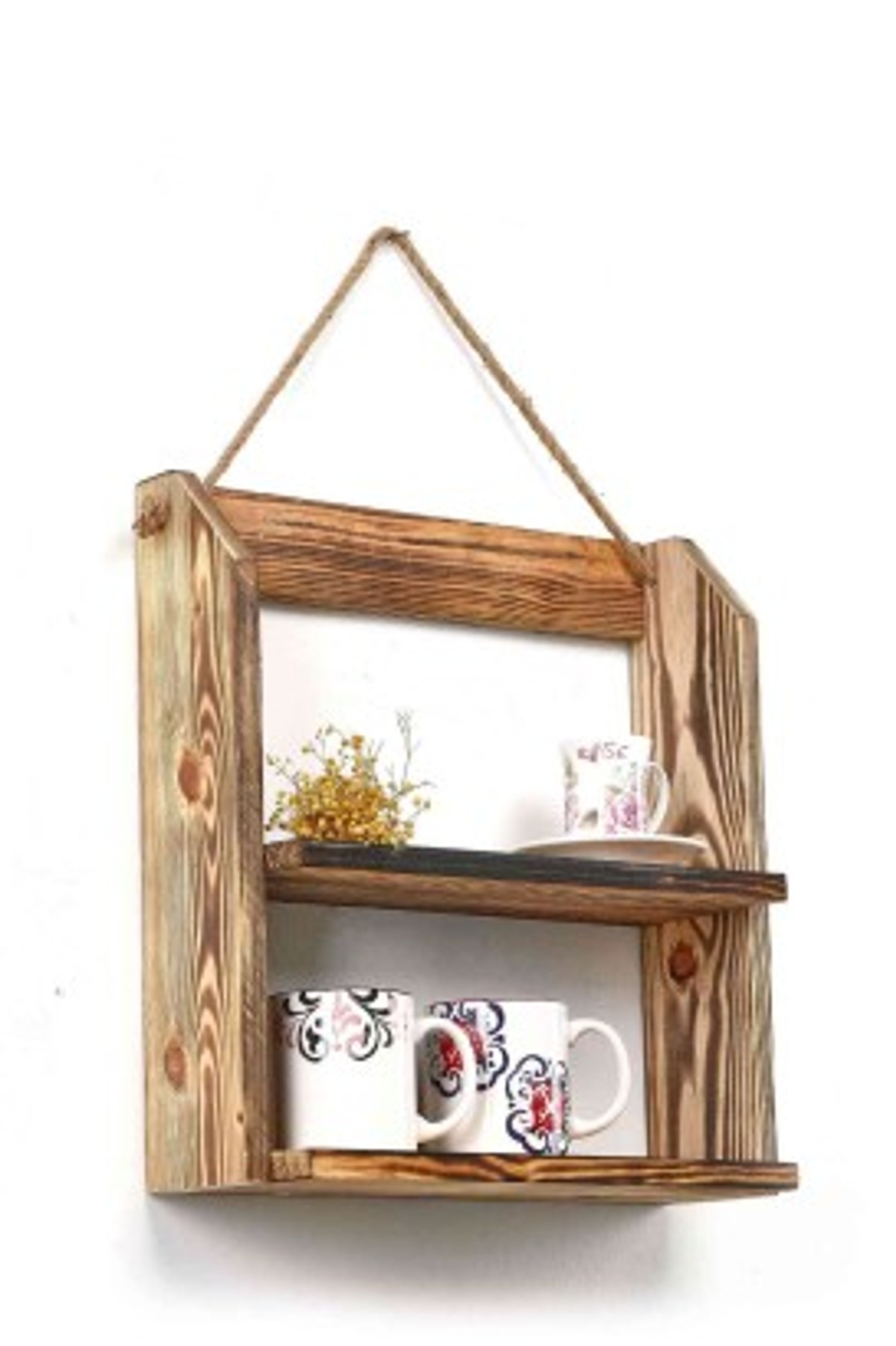 Teomi Collection Home Ahşap 2 Katlı Çok Amaçlı Raf