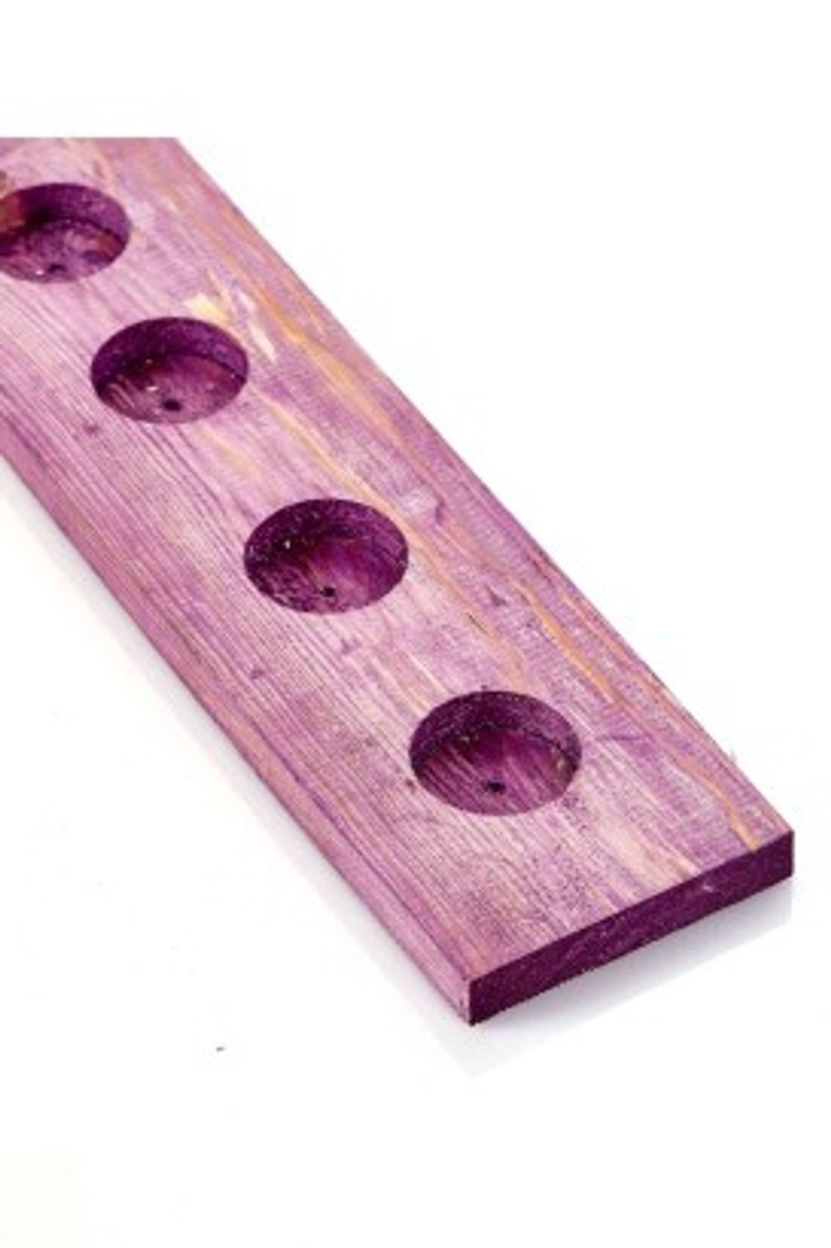 Teomi Collection Home Ahşap 4'lü Tealight Mumluk Mor