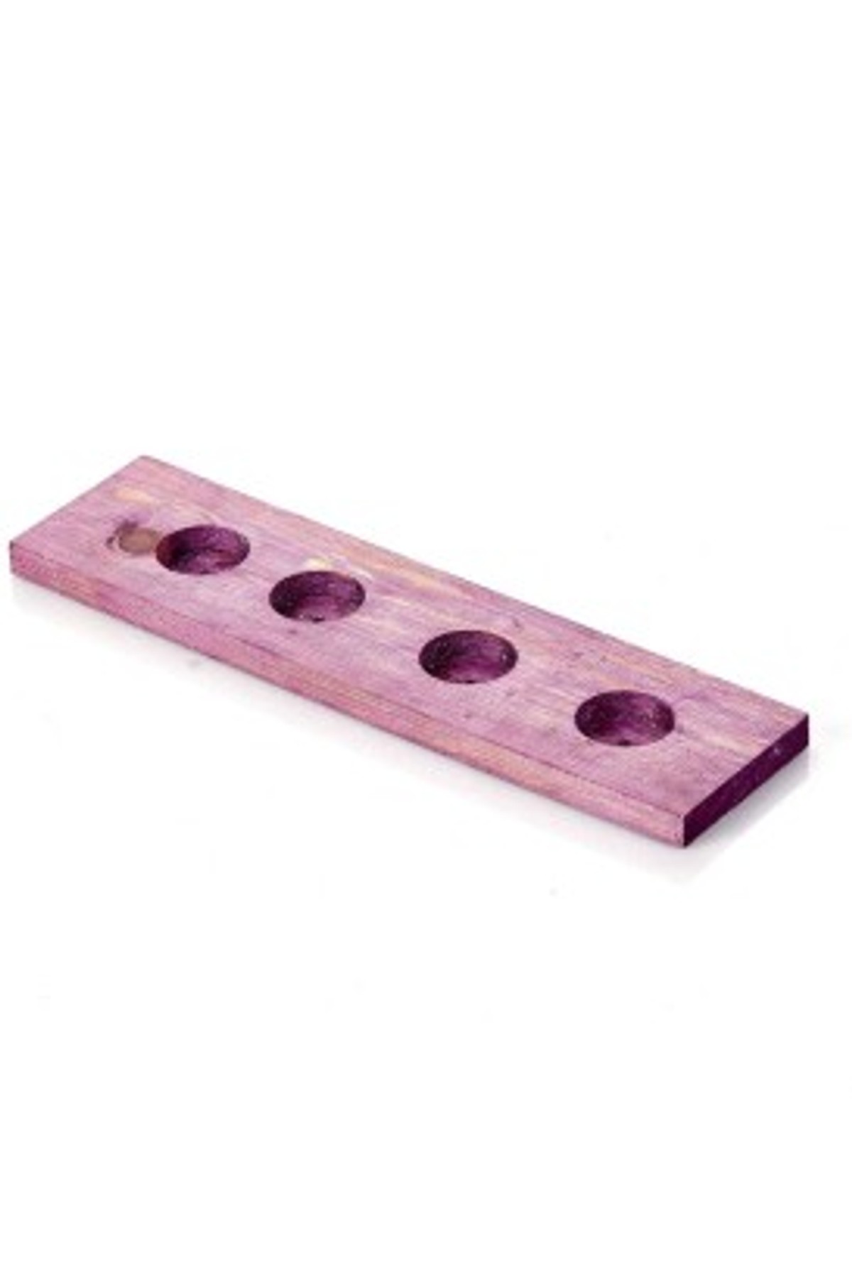 Teomi Collection Home Ahşap 4'lü Tealight Mumluk Mor