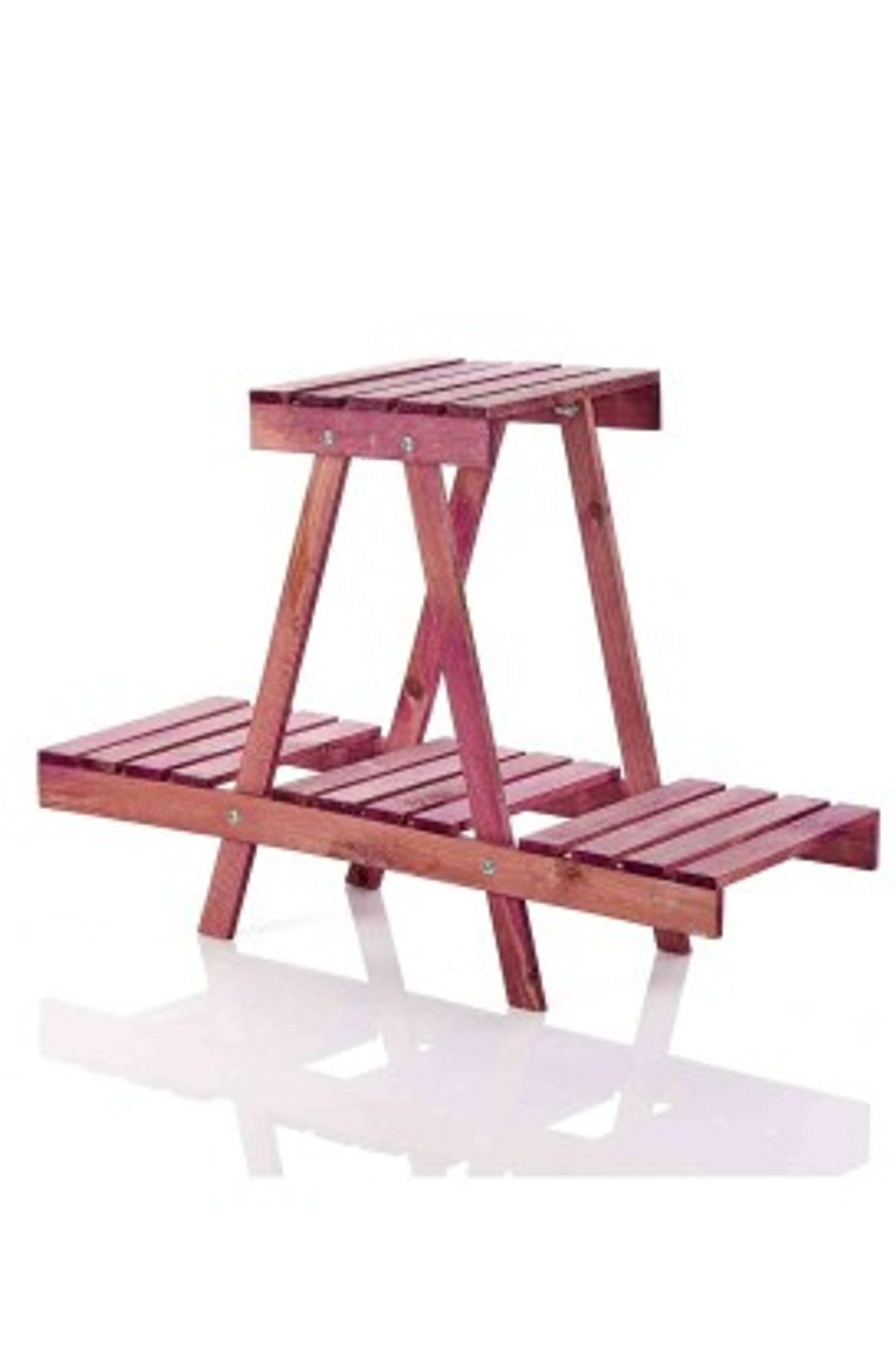 Teomi Collection Home Ahşap Çiçeklik Saksı Standı Mor
