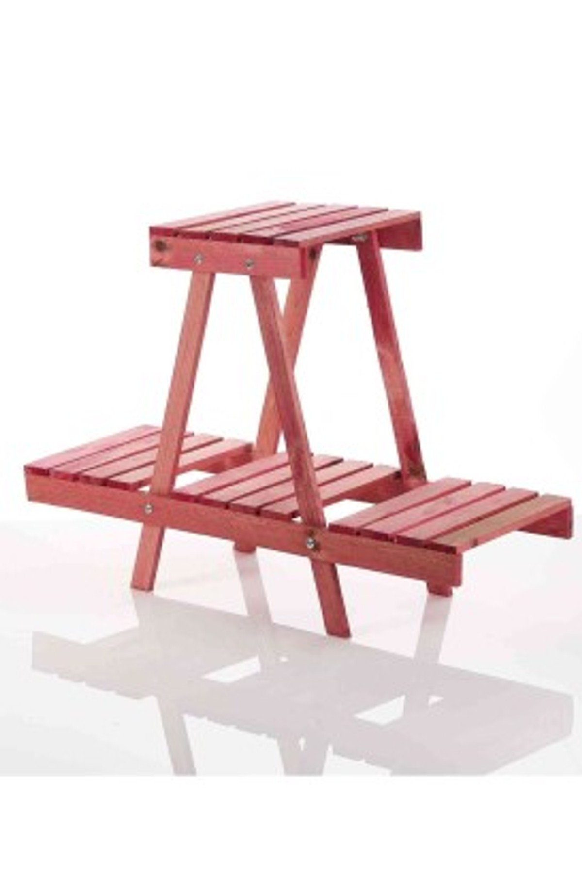 Teomi Collection Home Ahşap Çiçeklik Saksı Standı Pembe