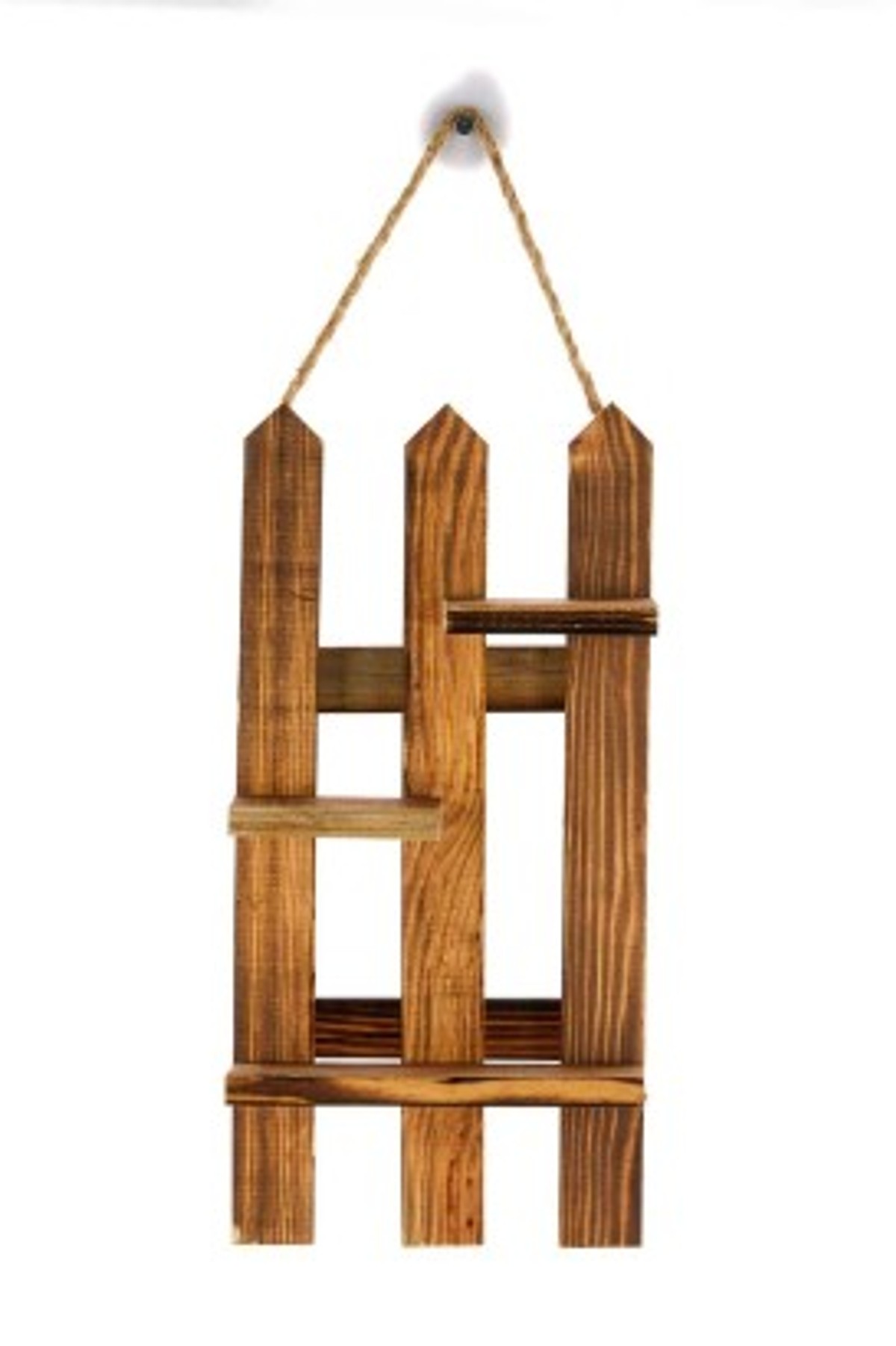 Teomi Collection Home Dekoratif Ahşap Çit Raf
