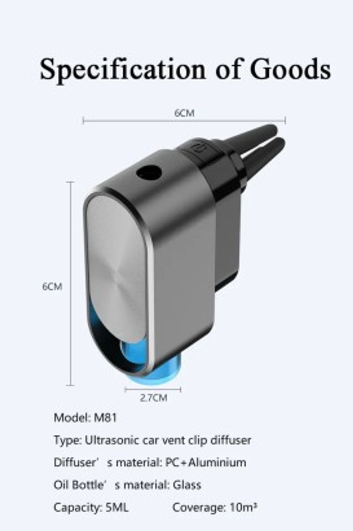 جهاز تنقية الهواء للسيارة صغيرة الحجم  شحن USB التحكم باللمس من Zuoqi